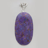 925 Sterling Silver Purple Turquoise Pendants