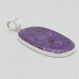 925 Sterling Silver Purple Turquoise Pendants