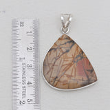 Natural Cherry Creek Jasper Silver Pendants