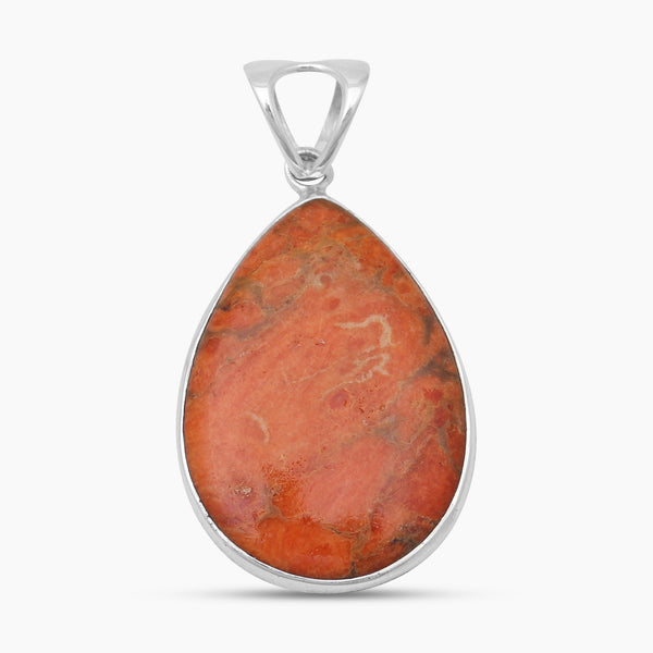 925 Sterling Silver Sponge Coral Pendants