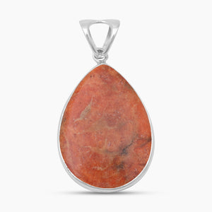 925 Sterling Silver Sponge Coral Pendants