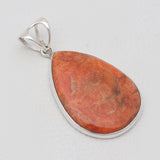 925 Sterling Silver Sponge Coral Pendants