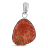 925 Sterling Silver Sponge Coral Pendant