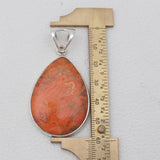 925 Sterling Silver Sponge Coral Pendants