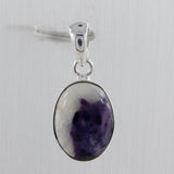 Morado Opal Gemstone Silver Pendant