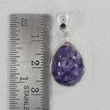 Morado Opal Gemstone Silver Pendant