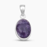 Handmade Morado Opal Silver Pendants