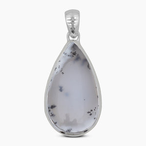 Dendritic Opal Silver Plain Pendants