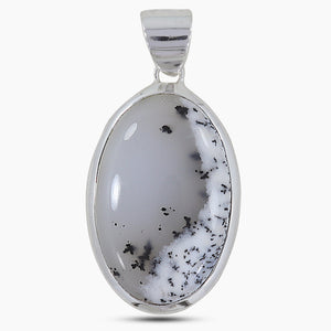 925 Sterling Silver Dendritic Opal Pendants