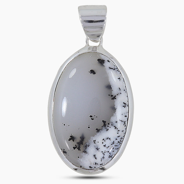 925 Sterling Silver Dendritic Opal Pendants