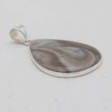 925 Sterling Silver Polish Flint Jasper Pendants