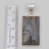 925 Sterling Silver Polish Flint Jasper Pendants