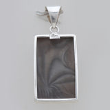 925 Sterling Silver Polish Flint Jasper Pendants