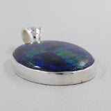 Azurite Malachite Silver Pendant