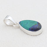 Azurite Malachite Silver Pendant