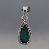 Azurite Malachite Silver Pendant