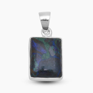 925 Sterling Silver Azurite Malachite Pendants