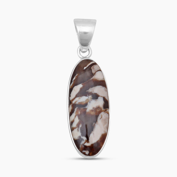 Peanut Wood Jasper Silver Pendants