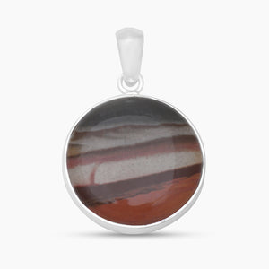 Polychrome Jasper Silver Pendants