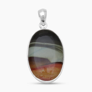 Polychrome Jasper Silver Pendants