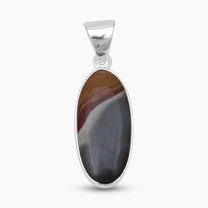 Polychrome Jasper Silver Pendants
