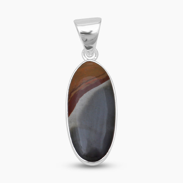 Polychrome Jasper Silver Pendants