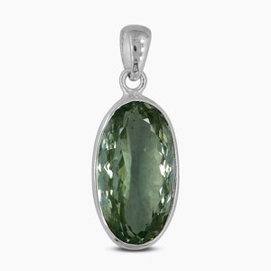 925 Silver Green Amethyst Pendants