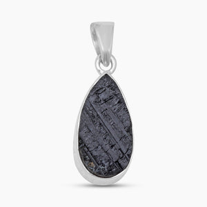 Black Tourmaline Silver Pendants