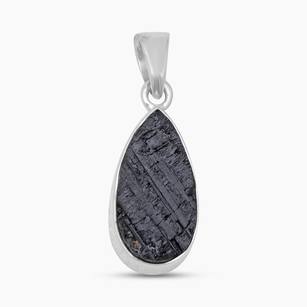 Black Tourmaline Silver Pendants