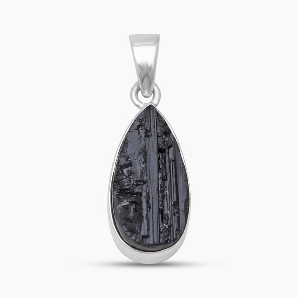 Black Tourmaline Silver Pendants