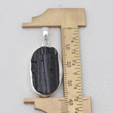 925 Silver Black Tourmaline Pendants