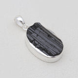 925 Silver Black Tourmaline Pendants