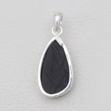925 Silver Black Tourmaline Pendants