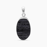 925 Silver Black Tourmaline Pendants