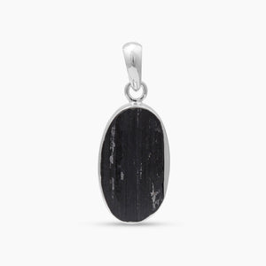925 Silver Black Tourmaline Pendants