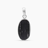 925 Silver Black Tourmaline Pendants