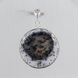 Dendritic Opal Sterling Silver Pendant