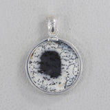 Dendritic Opal Sterling Silver Pendant