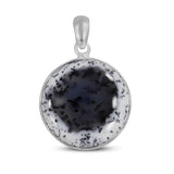 Dendritic Opal Sterling Silver Pendant