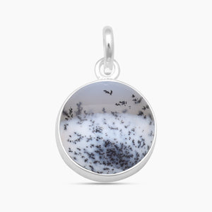 925 Sterling Silver Dendritic Opal Pendants