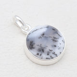 925 Sterling Silver Dendritic Opal Pendants