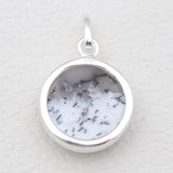 925 Sterling Silver Dendritic Opal Pendants