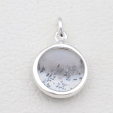 925 Sterling Silver Dendritic Opal Pendants