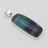 925 Sterling Silver Fluorite Pendants
