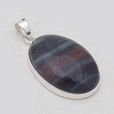 925 Sterling Silver Fluorite Pendants