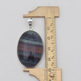 925 Sterling Silver Fluorite Pendants