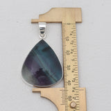925 Sterling Silver Fluorite Pendants