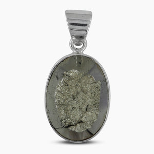 925 Sterling Silver Pyrite Pendants