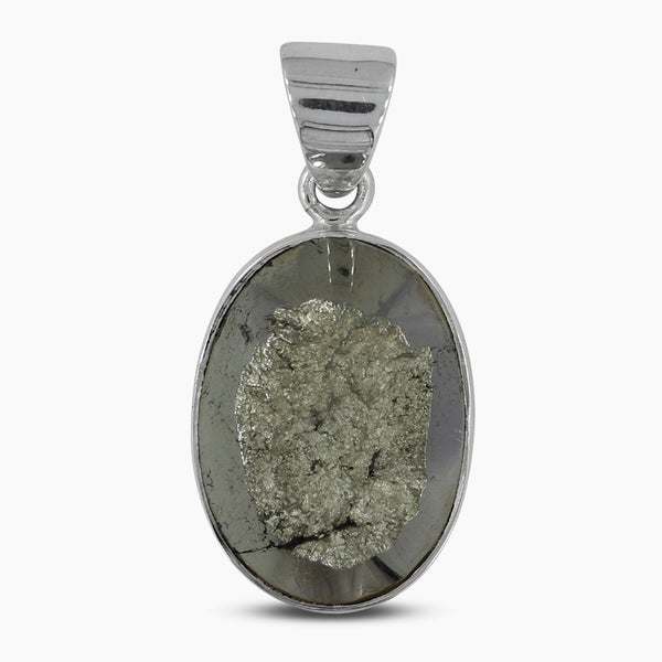 925 Sterling Silver Pyrite Pendants