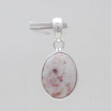 925 Sterling Silver Pink Thulite Pendants